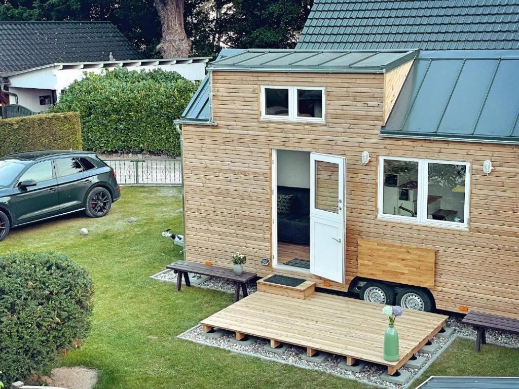 Tiny House Fleesensee Mit Eigenem Garten Und Nur Wenige Meter Vom Seeufer Göhren-Lebbin Exterior foto